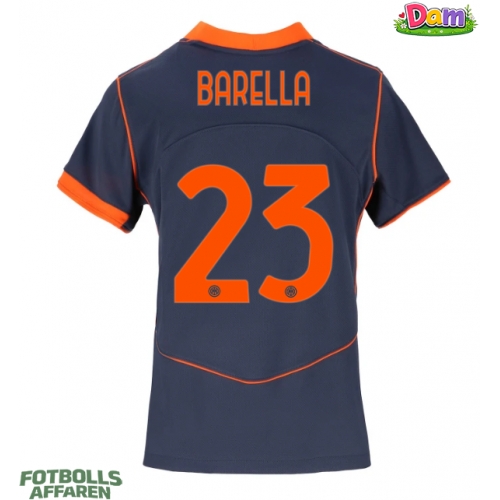 Inter Milan Nicolo Barella #23 Tredje Tröja Kvinnor 2025-26 Kortärmad